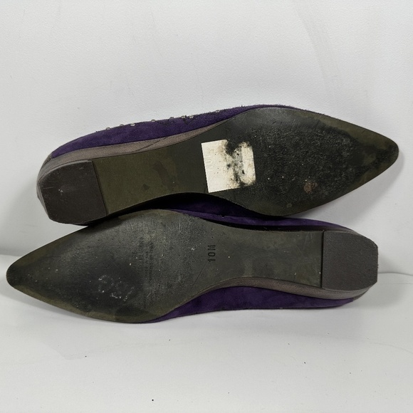 Donald J. Pliner Starr Slip On Purple Suede Pump Women’s Size 10 M - Picture 13 of 14